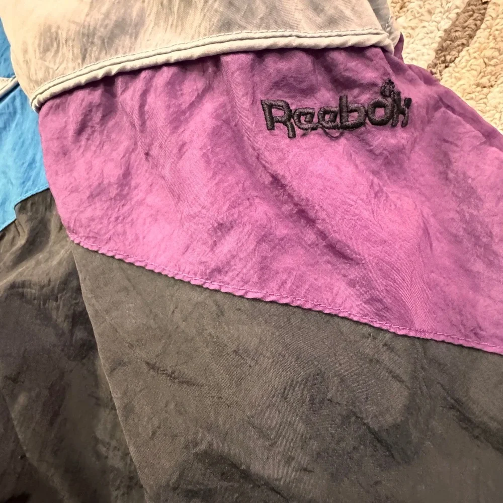 Vintage Reebok Colorblock Track‎ Jacket Windbreaker Retro Athletic Outerwear